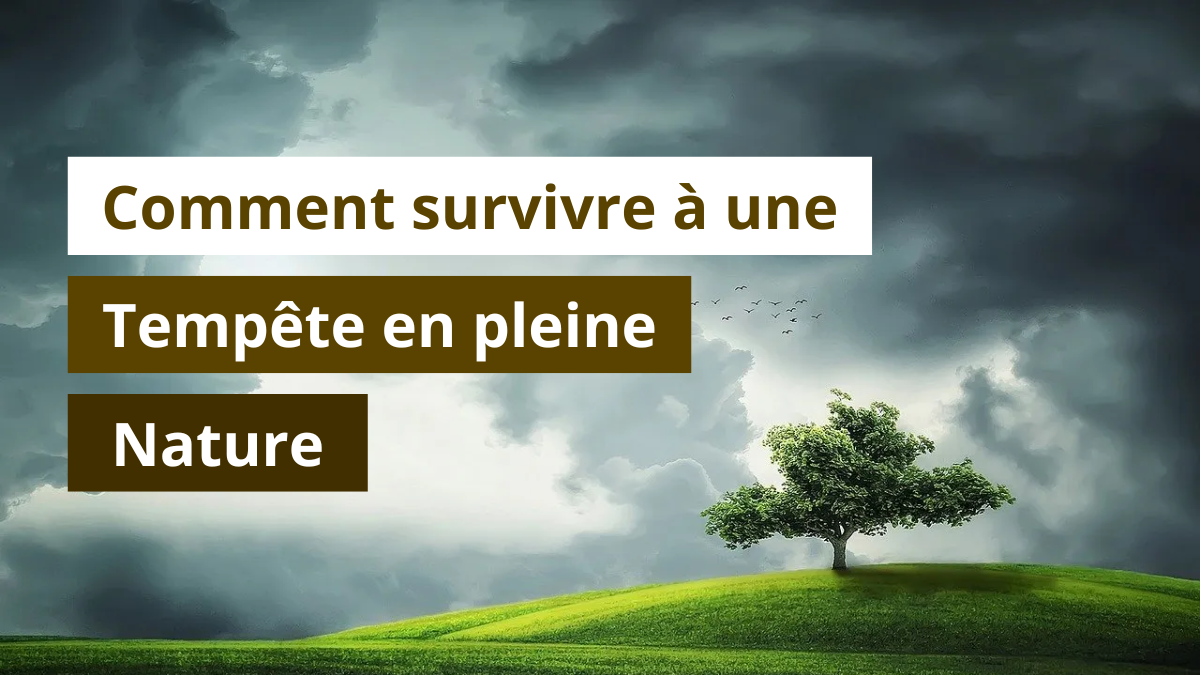 Comment survivre à une tempête en pleine nature ?