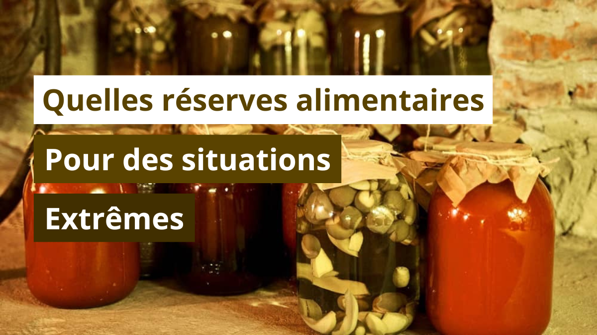 Quelles réserves alimentaires pour des situations extrêmes