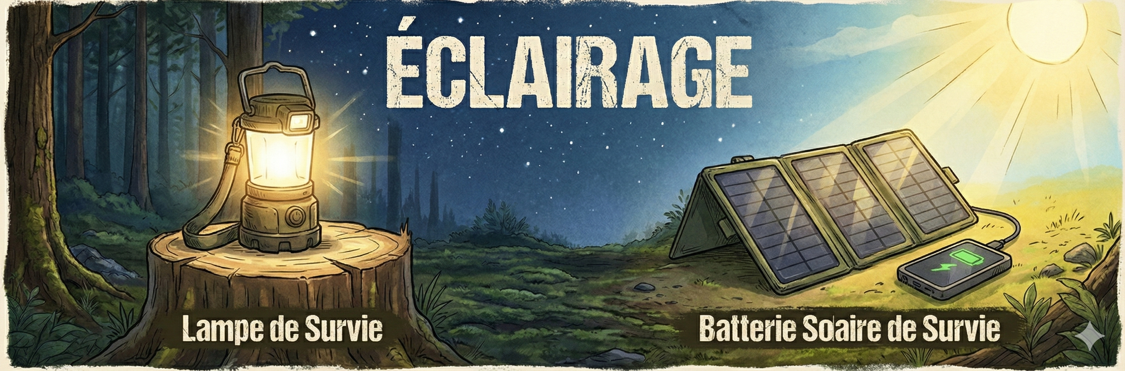 Éclairage de survie