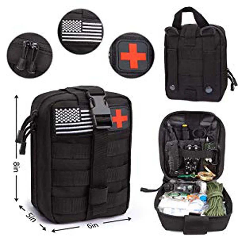 kit de survie portable avec outils de défense