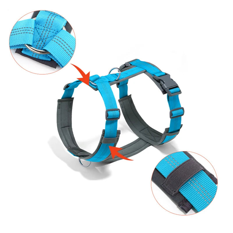 harnais ajustable pour chien en nylon