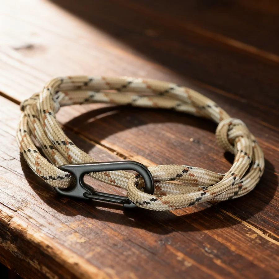 bracelet en paracorde ajustable pour homme