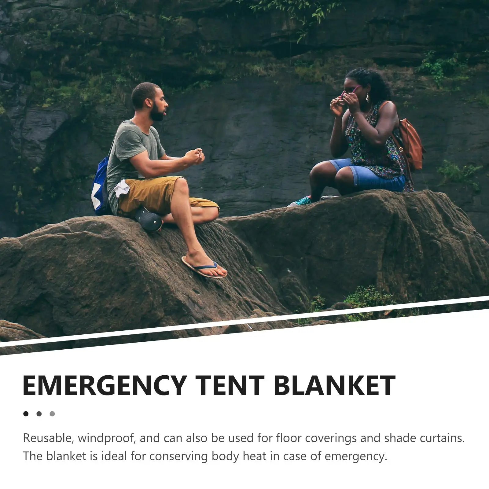 tente de survie imperméable avec isolation thermique