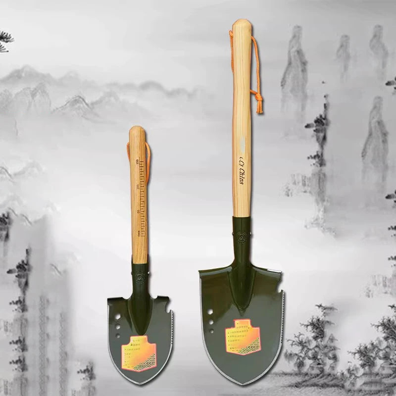 pelle de camping multifonction en acier