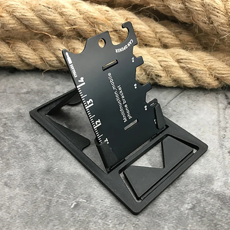 kit de survie compact avec outil en acier inoxydable