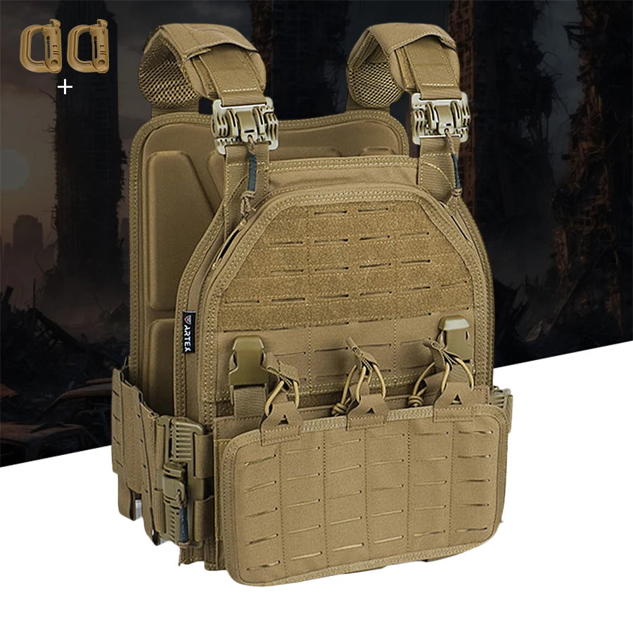 Gilet multifonctionnel rechargeable pour chasse avec système d'attache rapide et poche de rangement