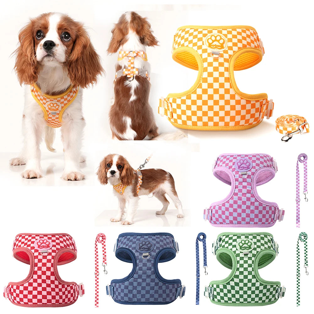 harnais ajustable en velours pour chiens
