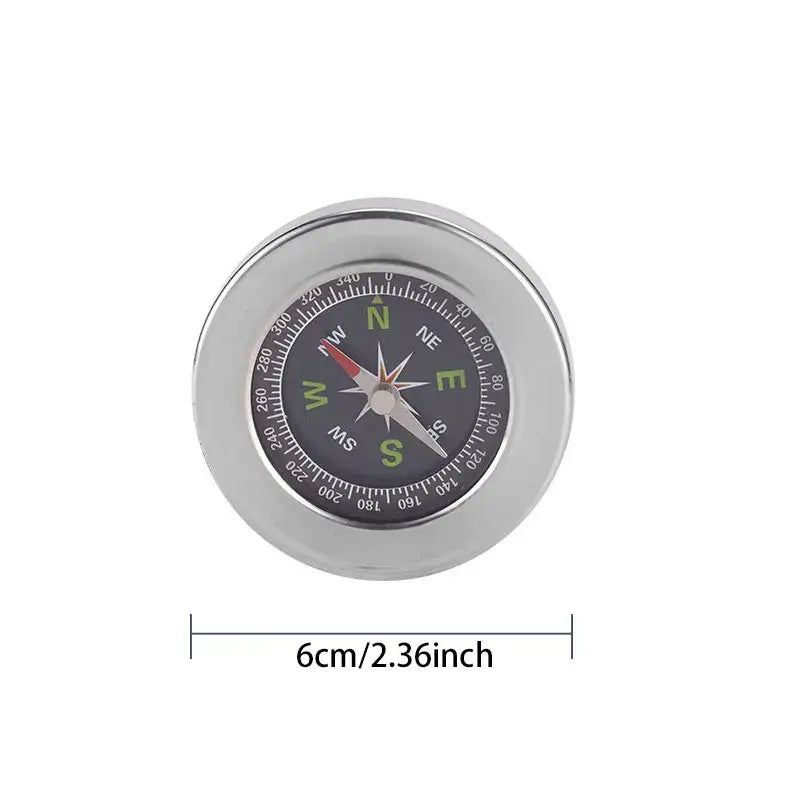 Boussole en Acier Inox - Argent