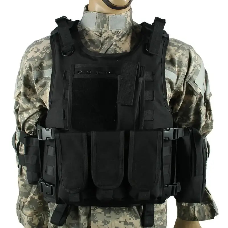 Gilet Tactique Noir - Noir