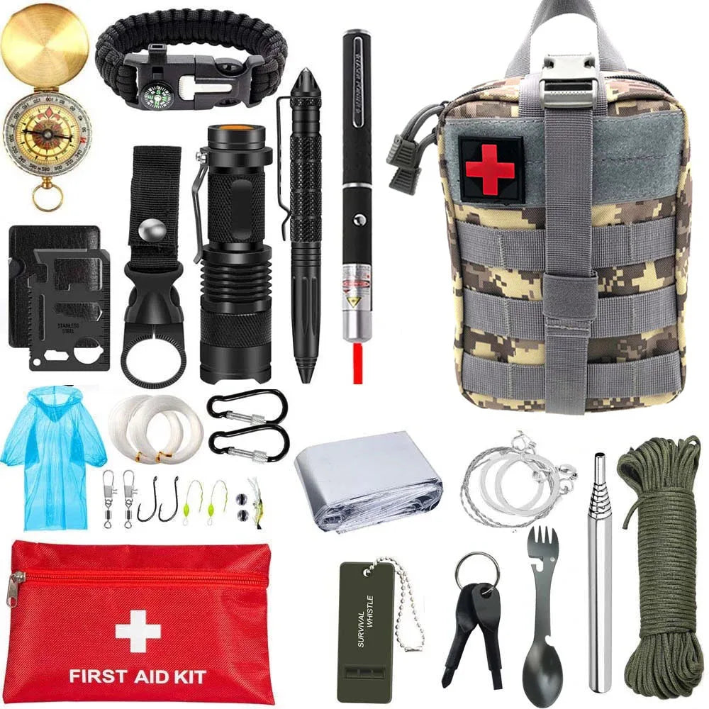 outils de survie et de protection dans un kit portable