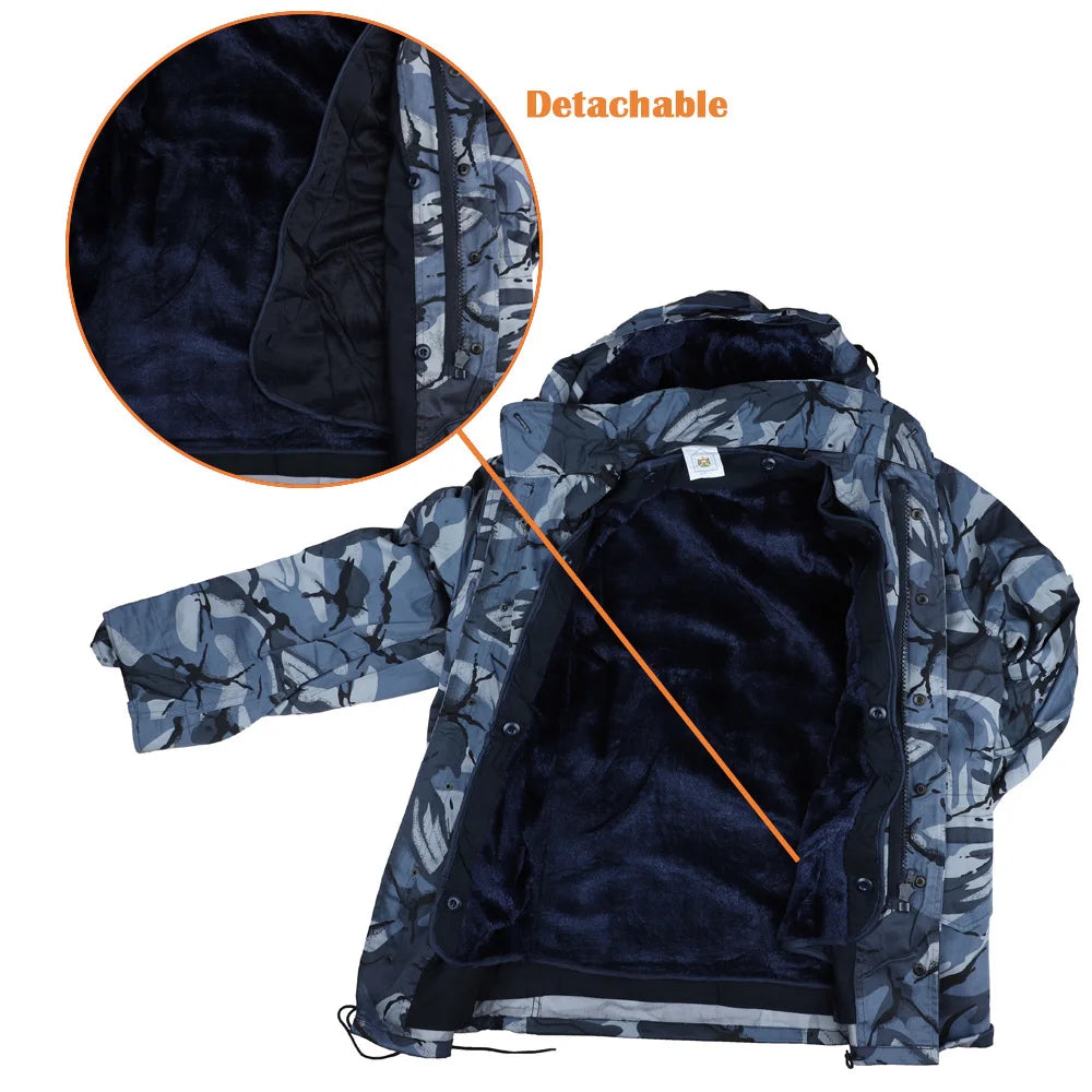 veste tactique avec capuche en polaire