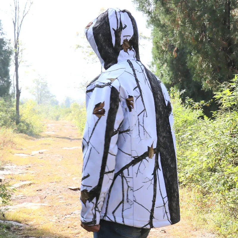 veste camouflage neige chaude et imperméable pour la chasse