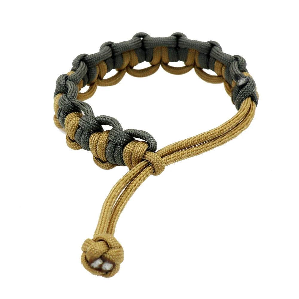 bracelet ajustable en paracorde pour aventuriers