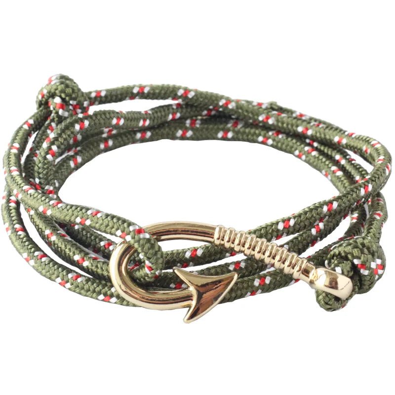 équipement outdoor bracelet en paracorde avec pendentif