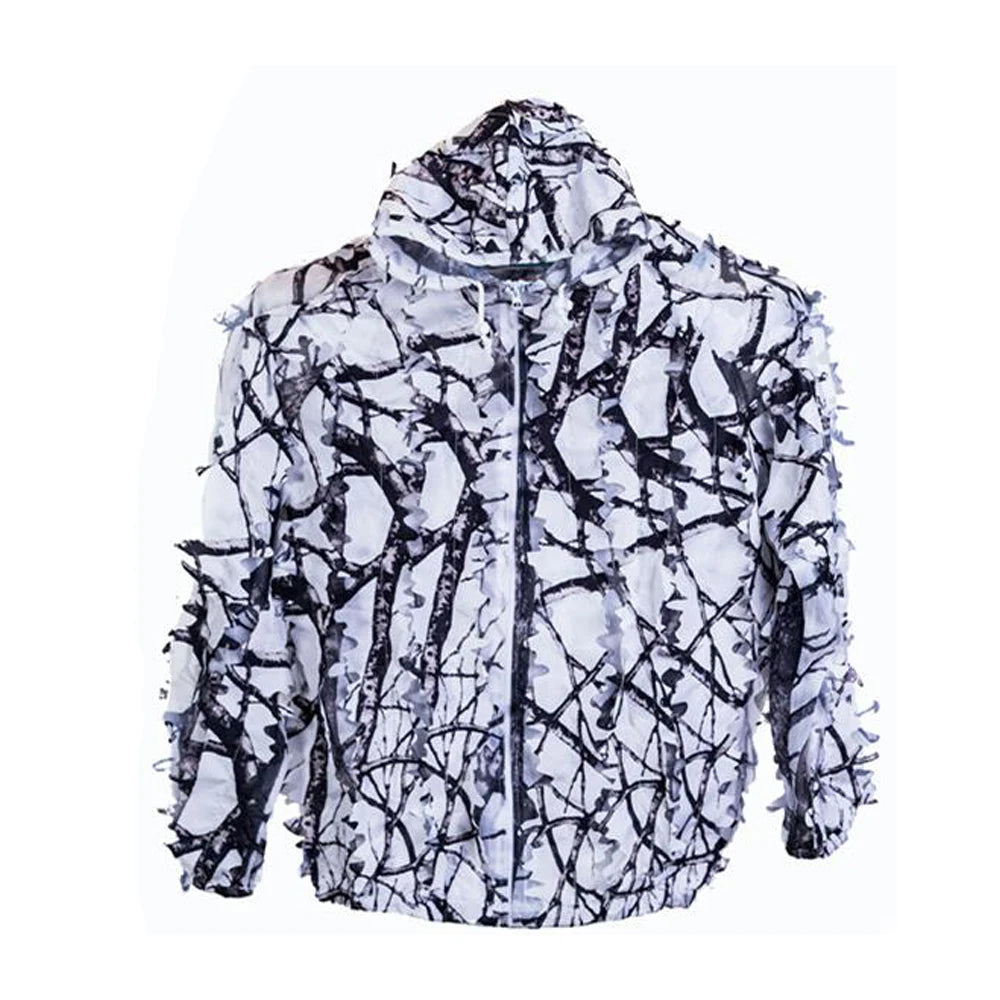 ensemble costume camouflage Ghillie 3D hiver pour chasse