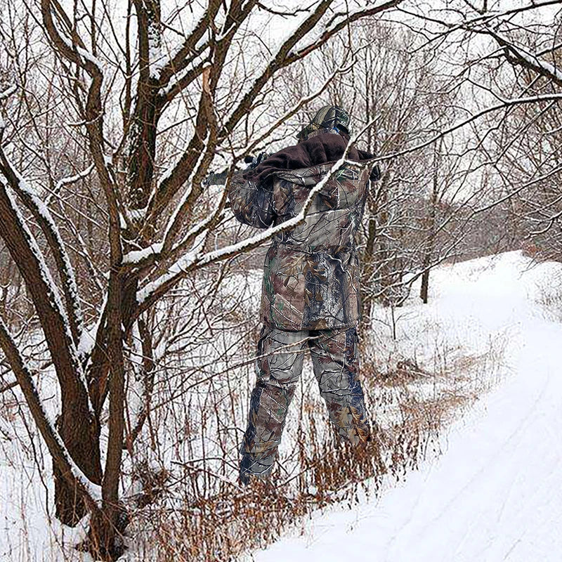 vêtement thermique pour homme en polaire camouflage