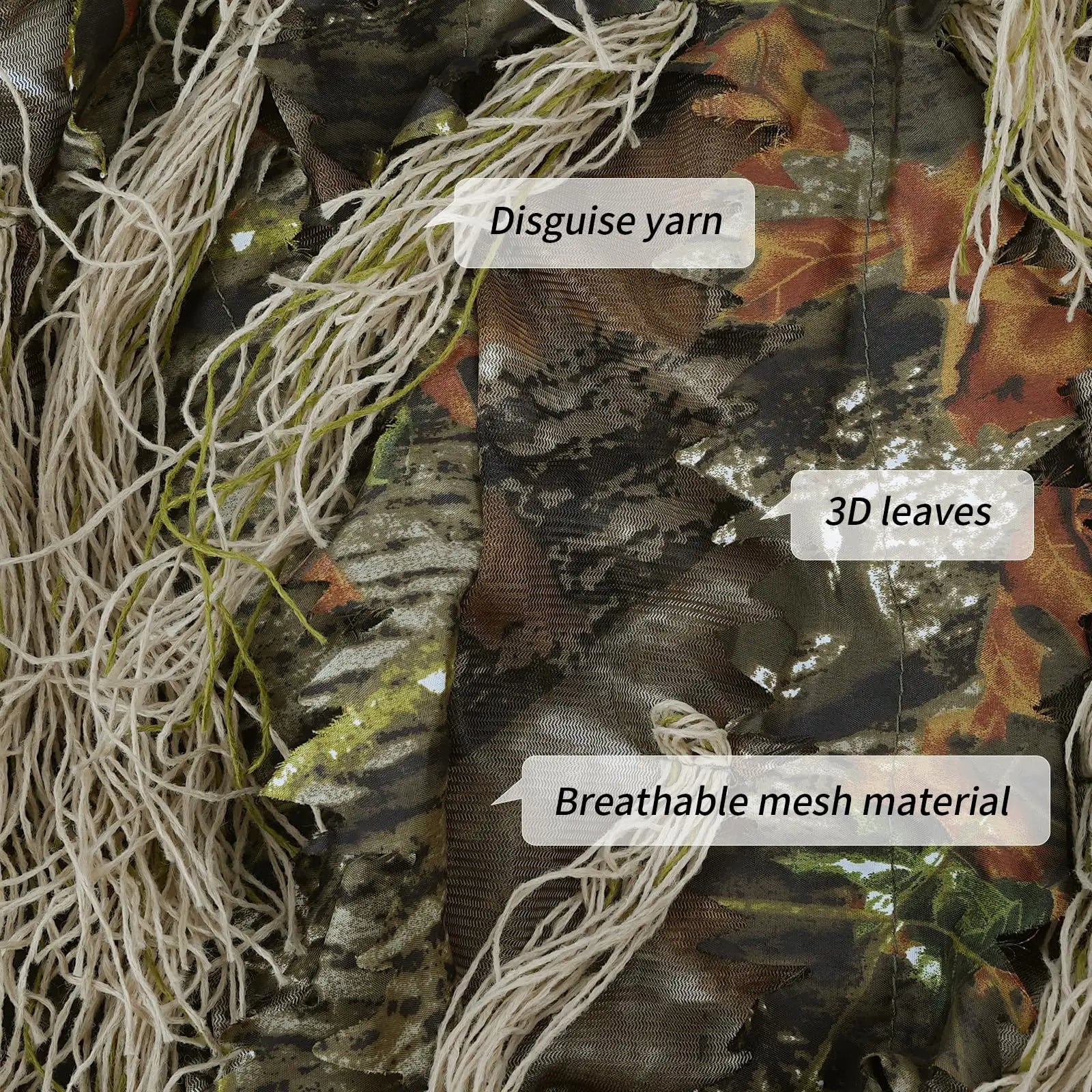 ensemble de chasse camouflage 3D adapté à tous