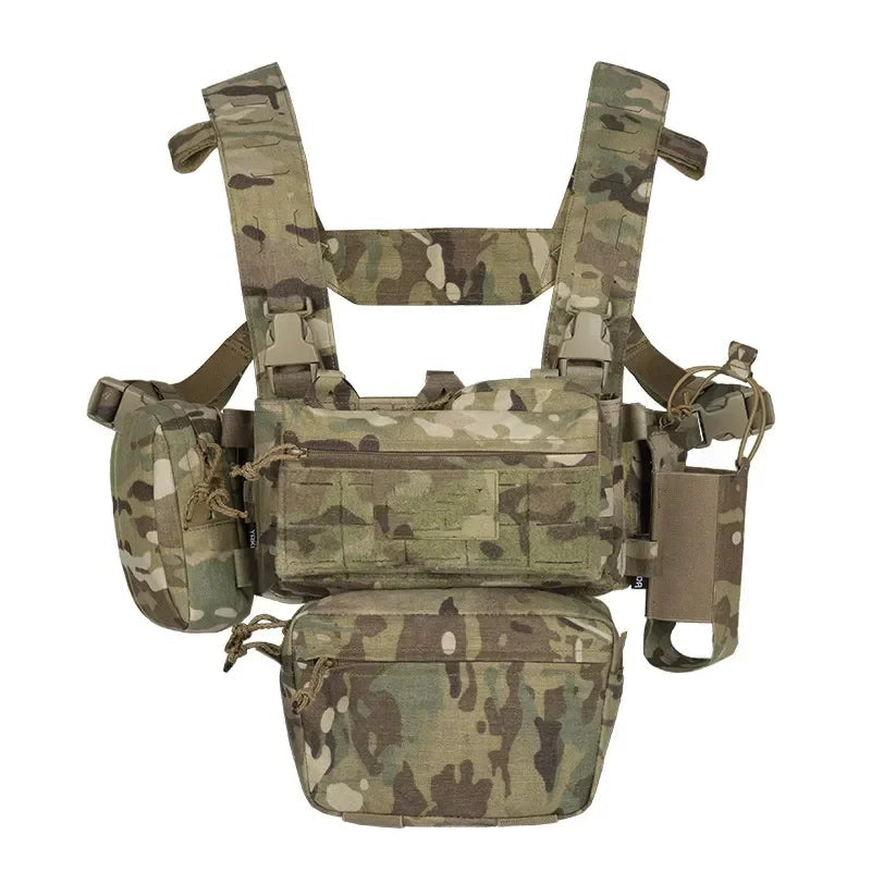 gilet de survie avec poches Molle et options de rangement
