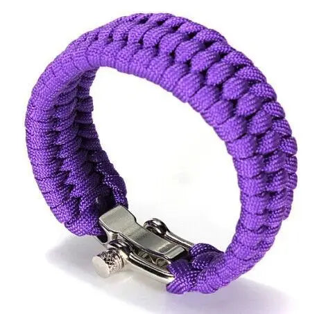 bracelet outdoor en paracorde à boucle ajustable