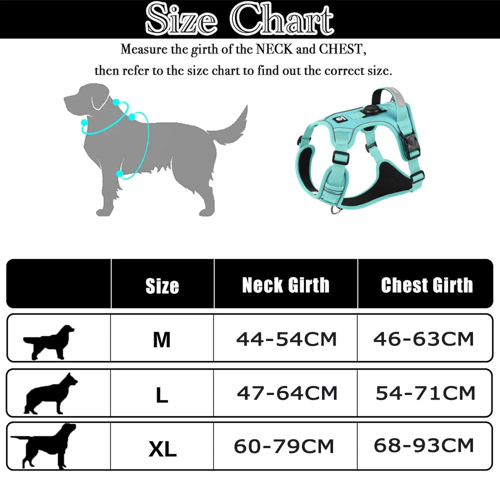 harnais de sécurité pour chien avec porte Airtag