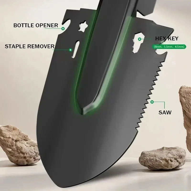 pelle multifonction pour camping et randonnées