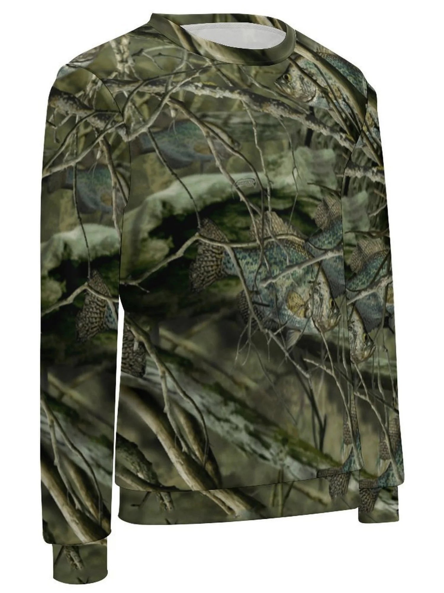 sweatshirt pour activités de plein air en motif camouflage