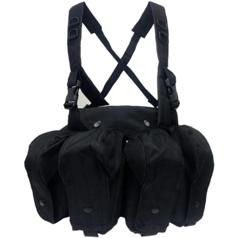 gilet tactique avec support pour cartouches et accessoires