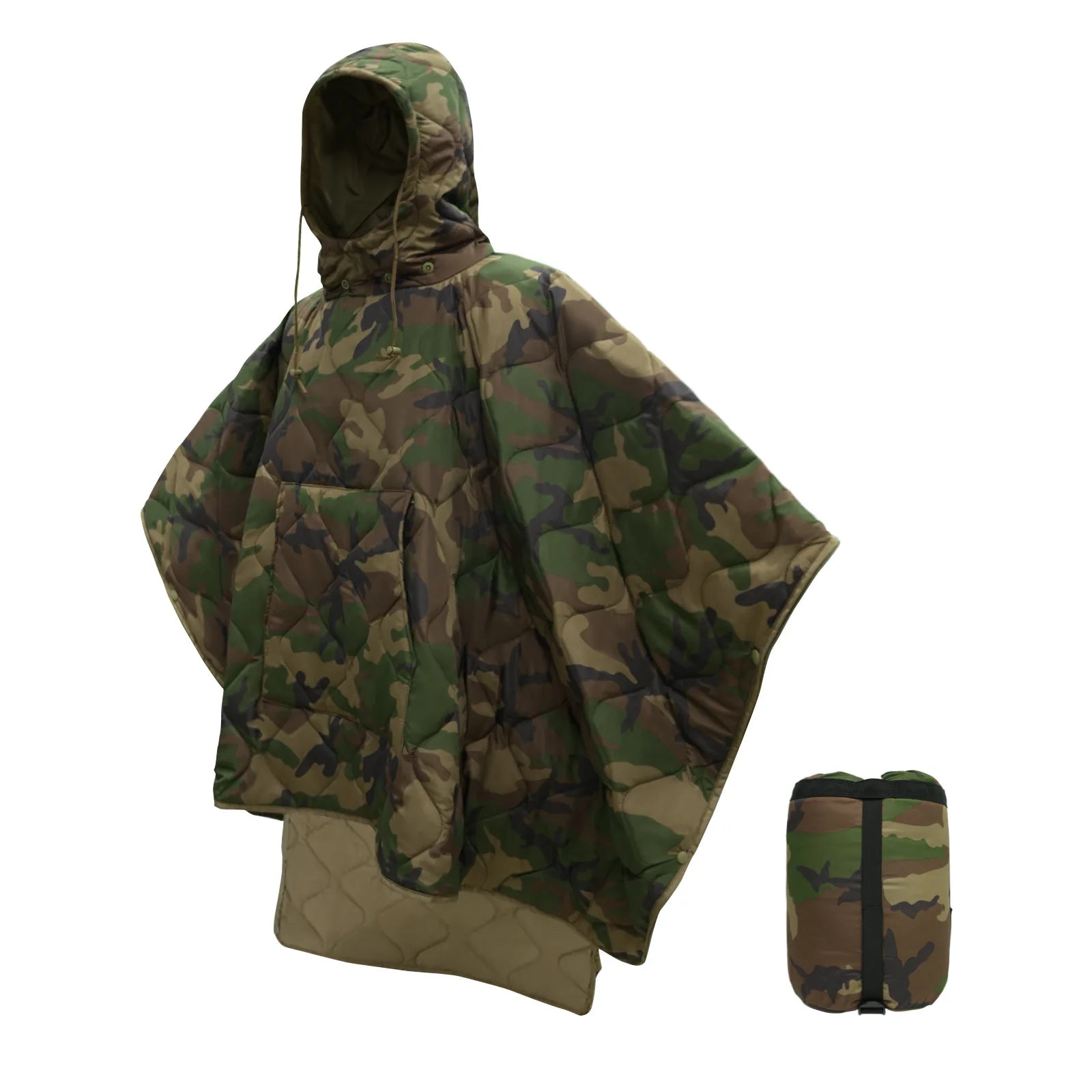 poncho de survie avec isolation thermique pour le camping