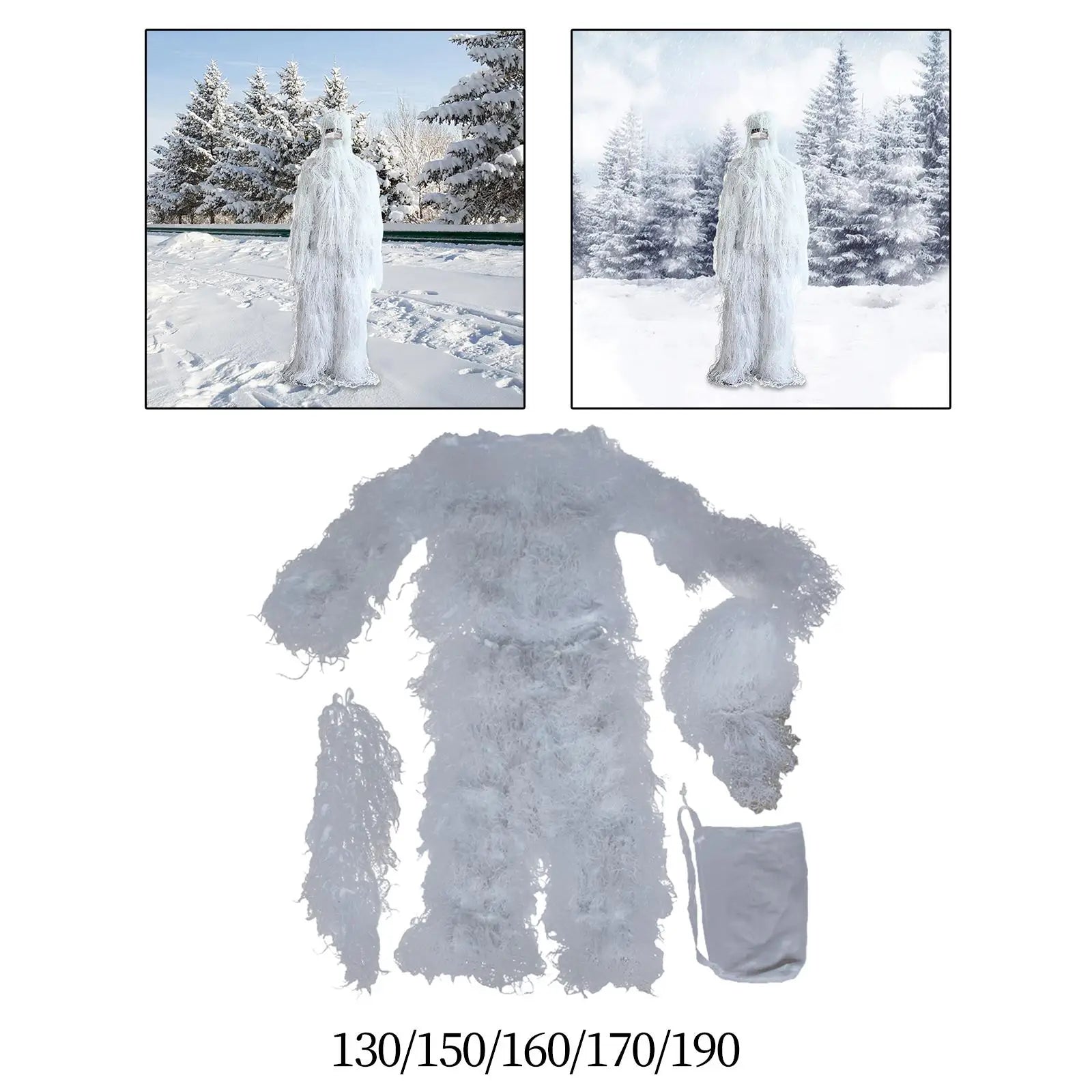ensemble deux pièces camouflage neige