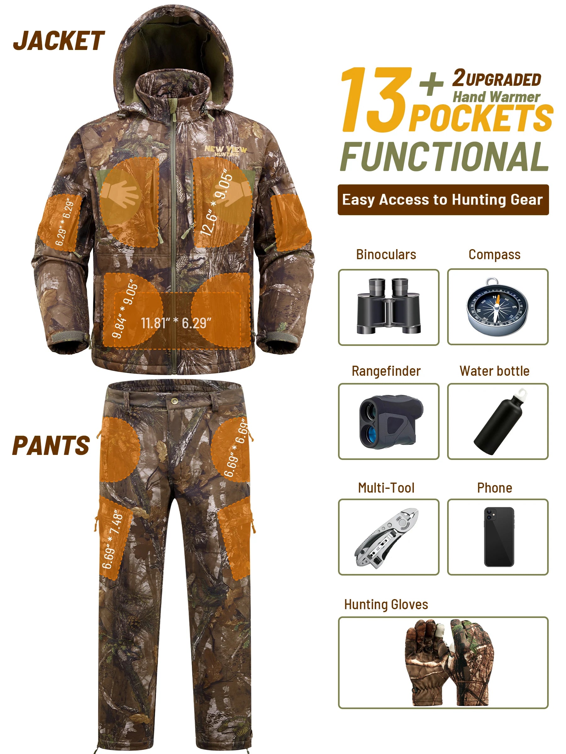 pantalon de chasse isolant en polaire