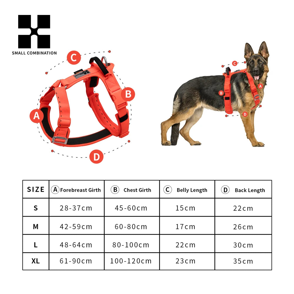 harnais pour chien avec bandes réfléchissantes et confort