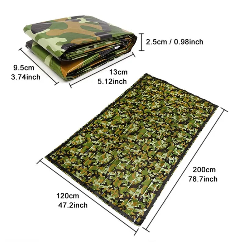 couverture thermique en polyester camouflage