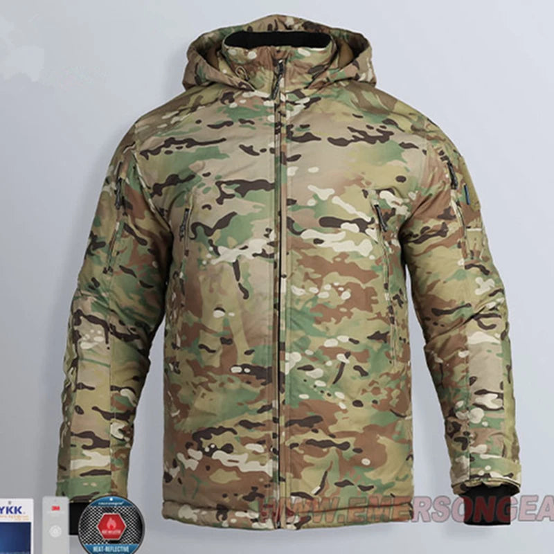 veste chaude en coton polaire camouflage pour hiver