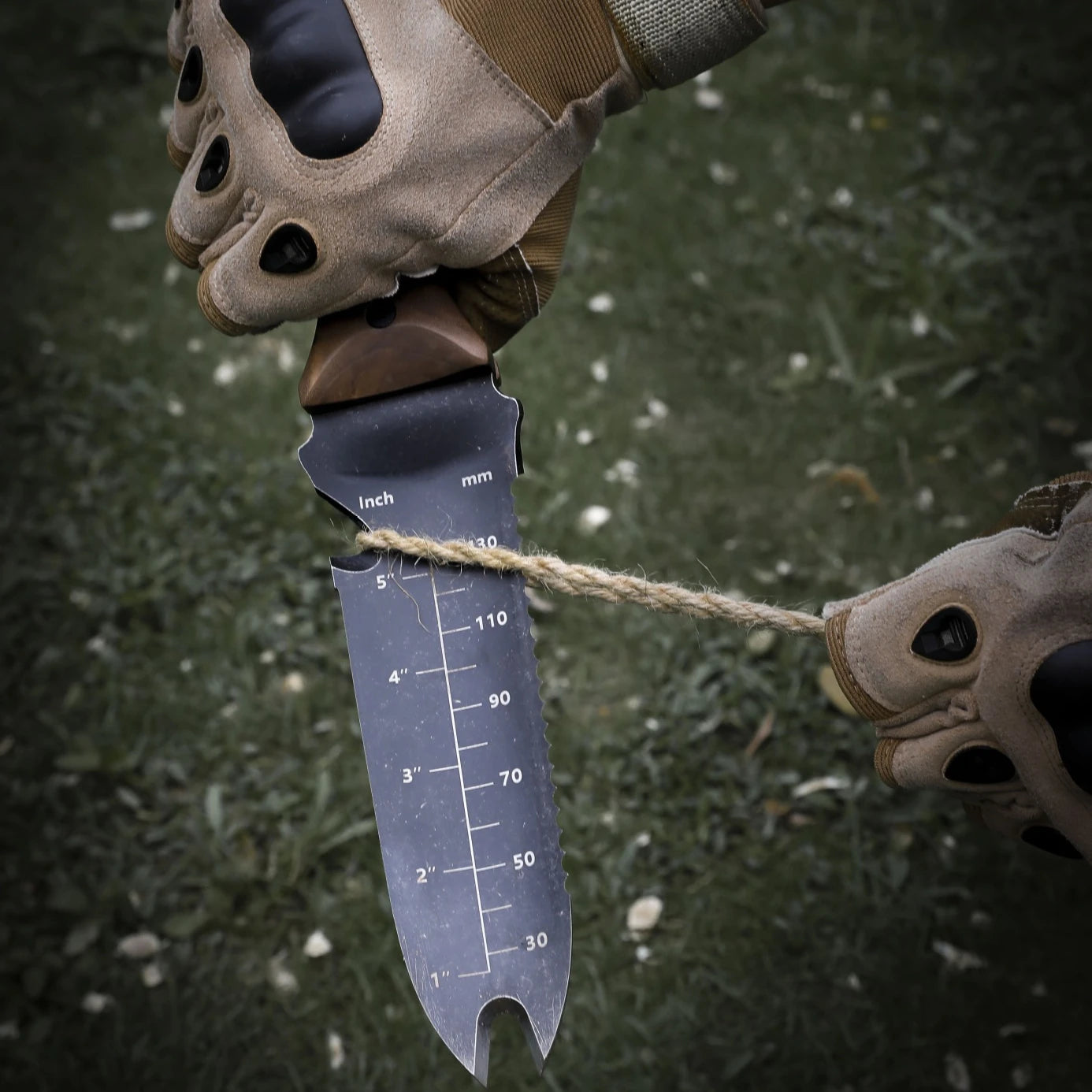 pelle portable en acier pour camping et jardinage