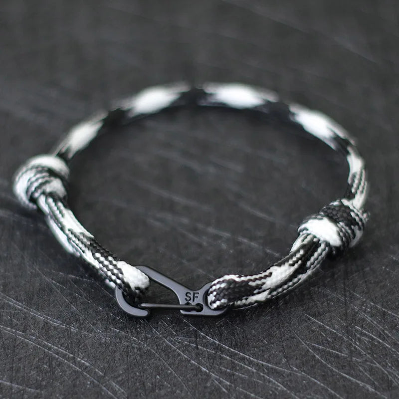 bracelet ajustable unisexe en paracorde