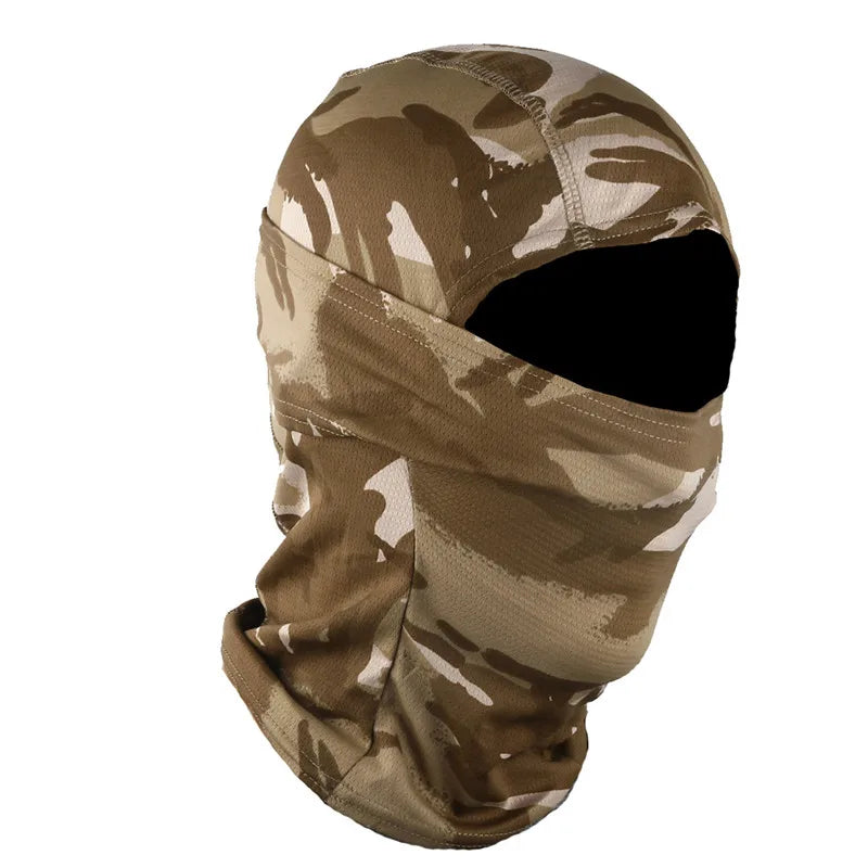 balaclava extérieur avec motifs camouflés
