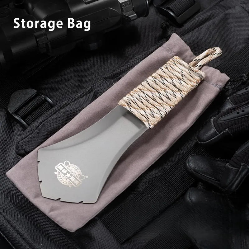 pelle ergonomique en titane légère pour le camping