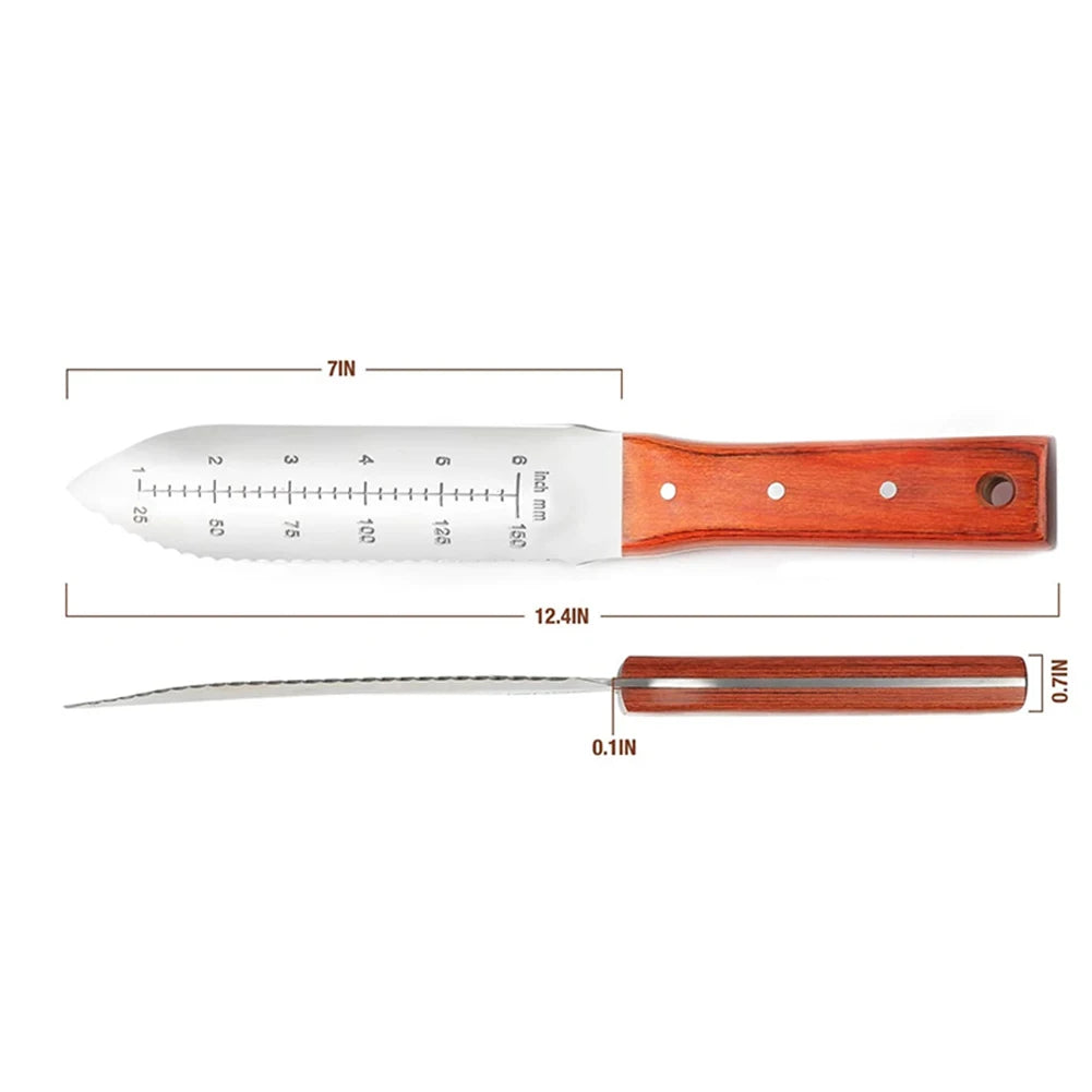 pelle ergonomique en acier inoxydable pour jardin