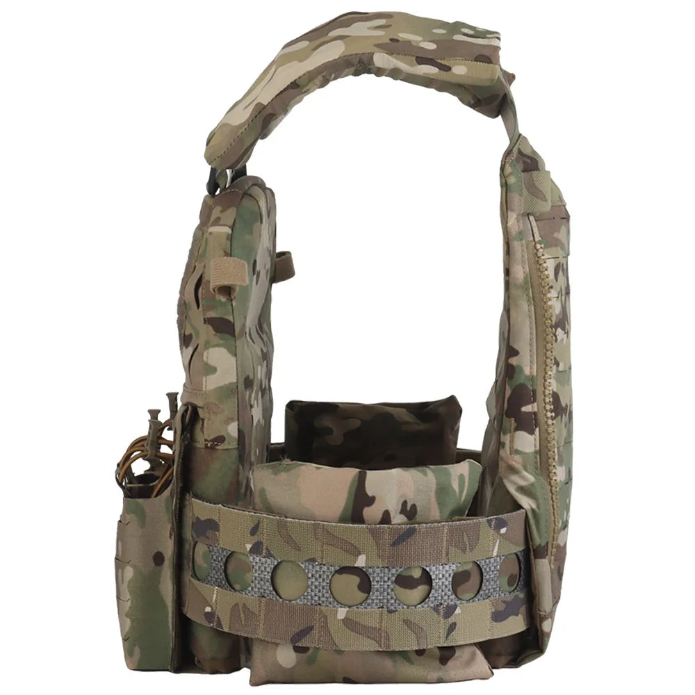 gilet camouflage pour militaires avec poche pour chargeurs