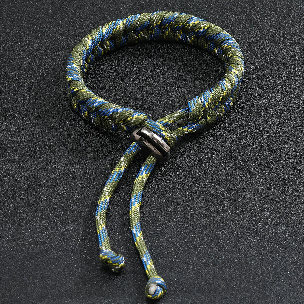 bracelet ajustable en paracorde pour homme