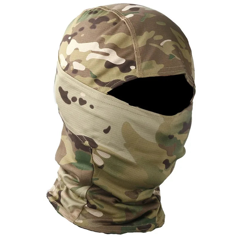 masque balaclava camouflé pour cyclisme hivernal