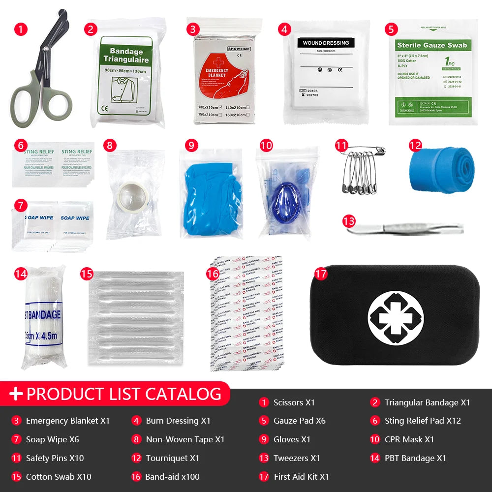 kit de premiers secours polyvalent pour excursions