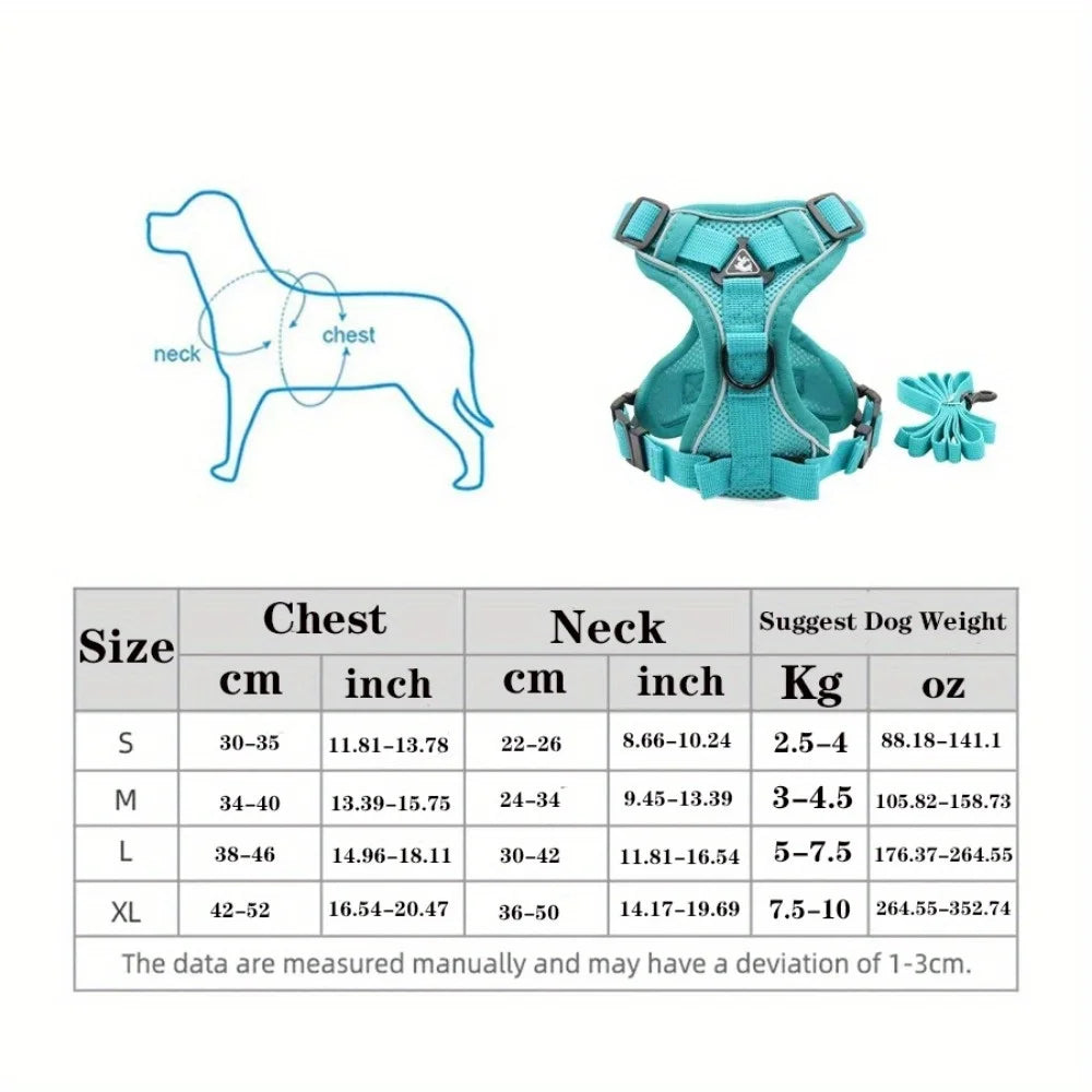 harnais pour chien ajustable et réfléchissant