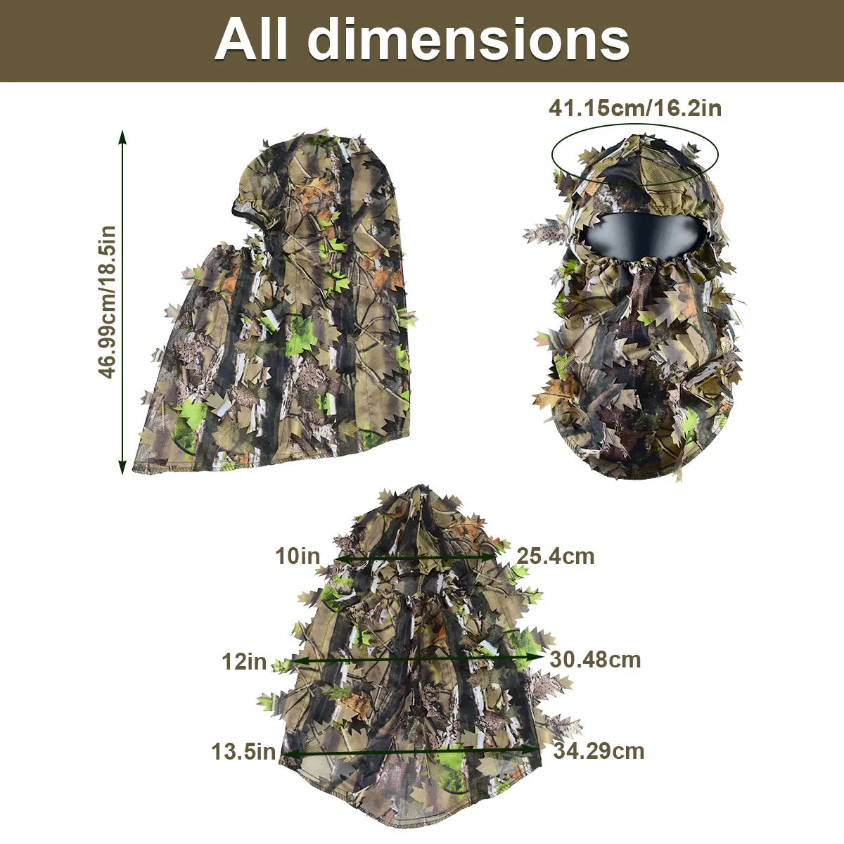 chapeau de camouflage pour sports en plein air
