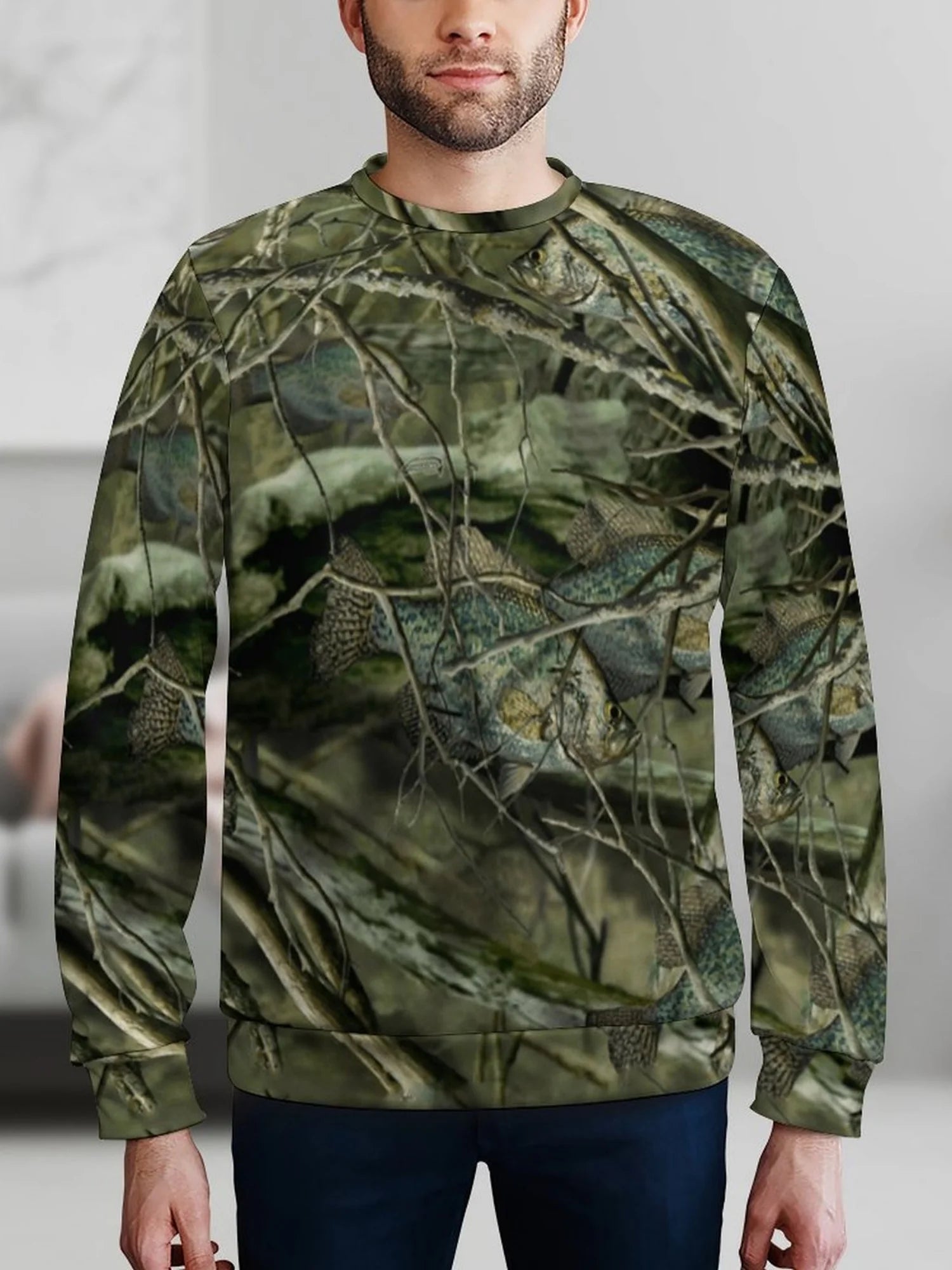 vêtement de chasse camouflage homme motif réaliste nature