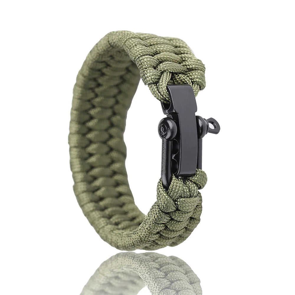 bracelet en paracorde avec fermeture en alliage pour aventure