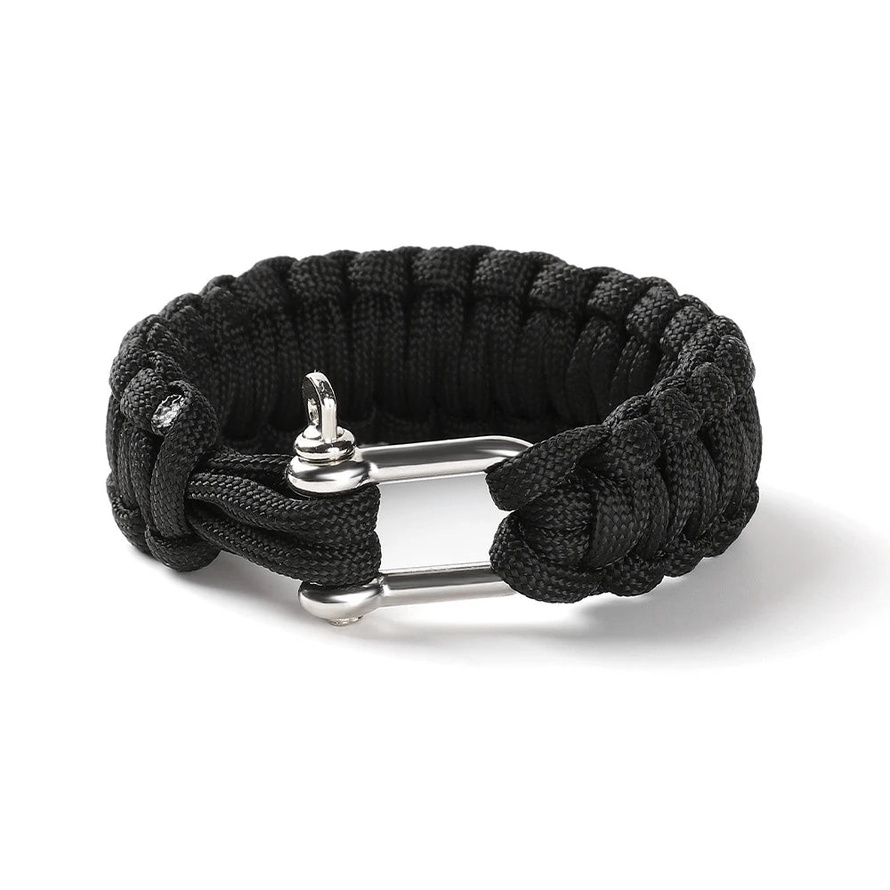bracelet de survie avec fermoir solide en alliage