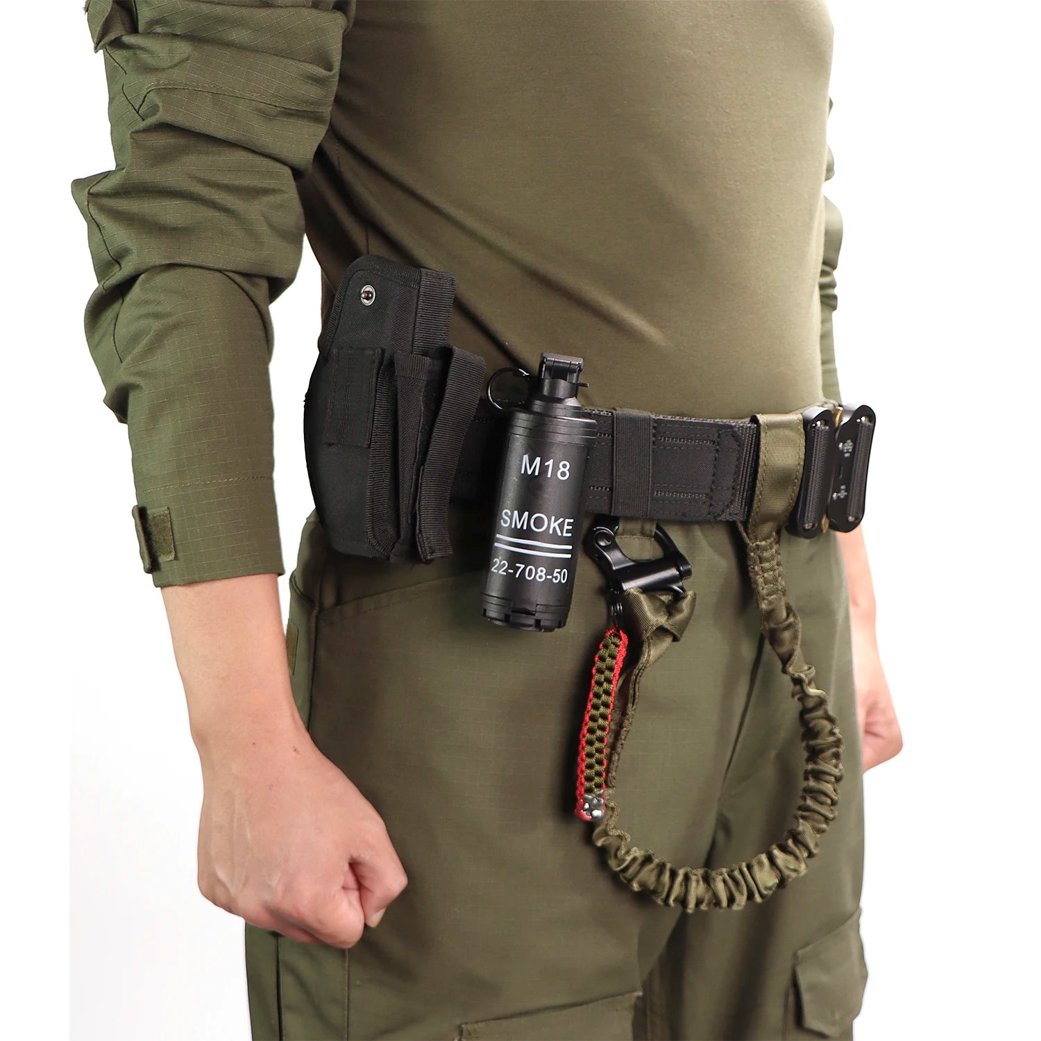 ceinture outdoor avec boucle métallique double couche