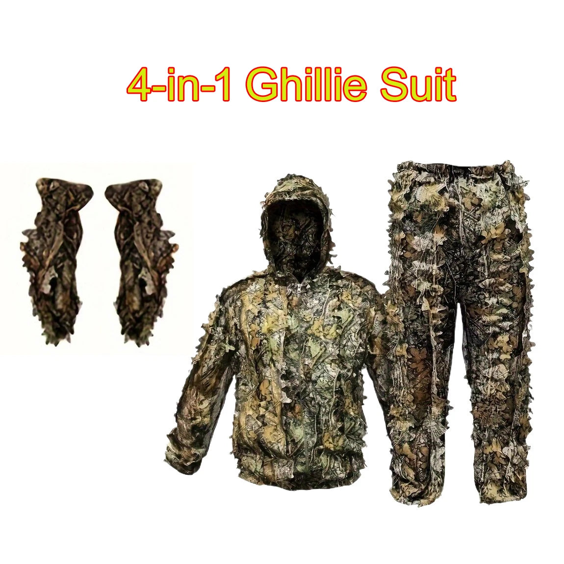 ensemble de chasse camouflage avec capuche pour outdoor