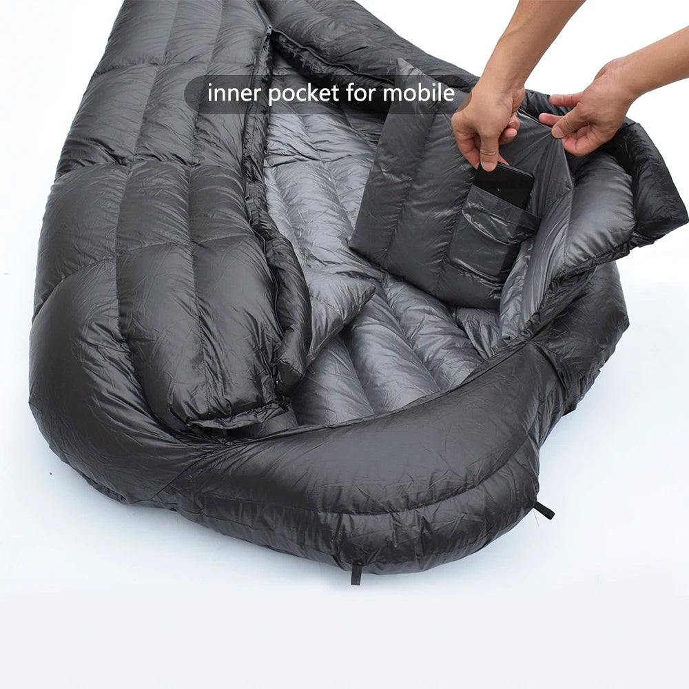 Duvet compact isolant pour aventures hivernales